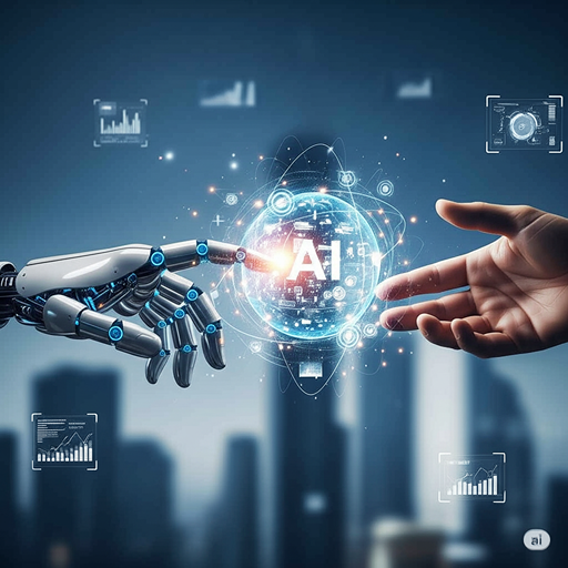 AI technology background pattern